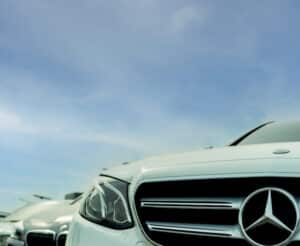 Mercedes in der Frontansicht