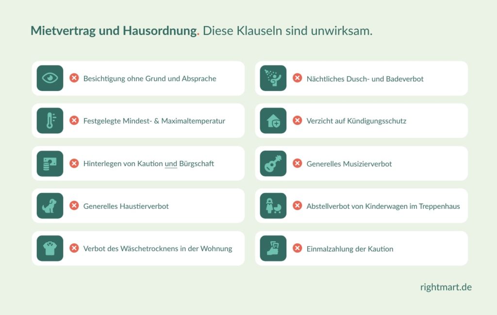 Was sich Vermieter erlauben (dürfen) rightmart.de