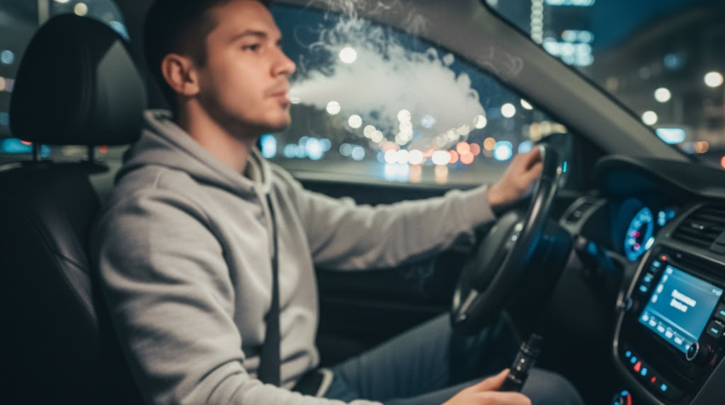 E-Zigarette am Steuer: Vapen im Auto kann Bußgeld nach sich ziehen
